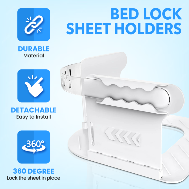 3 Bed Sheet Holder White