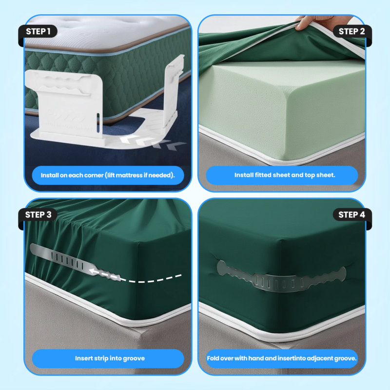 5 Bed Sheet Holder White